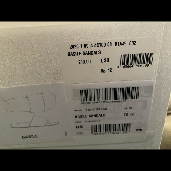 MONCLER basile logo slides- white - Picture 5 of 5